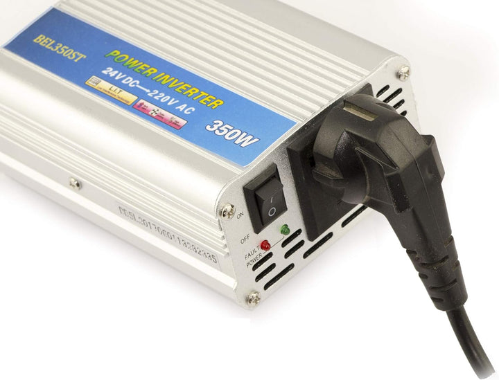 KALEA-INFORMATIQUE Spannungswandler 24V Eingang zu 220V Ausgang. Dauerleistung 350 WATTS, Spitzenlei