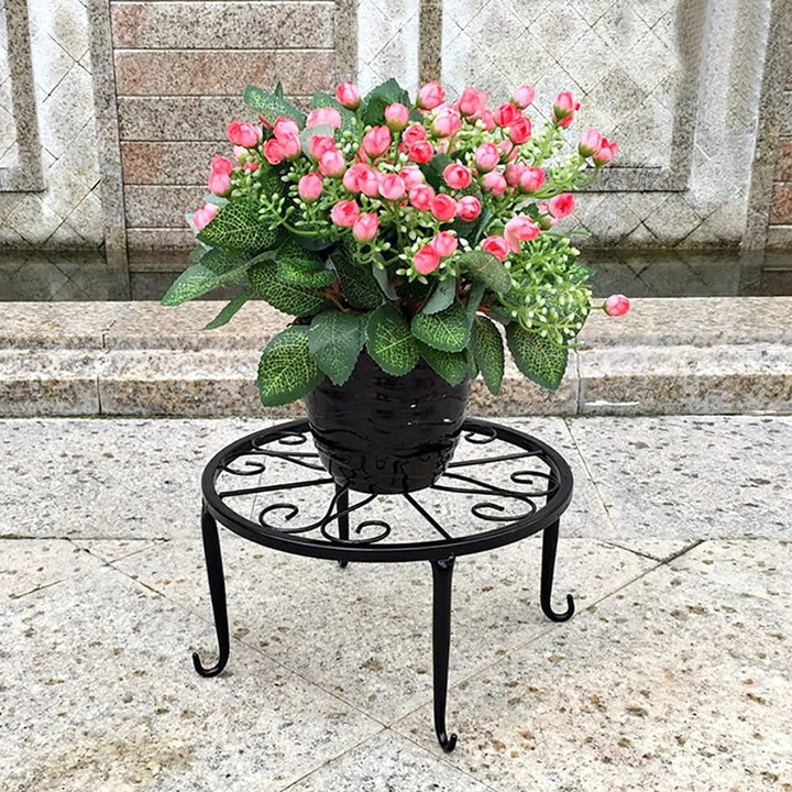 FCQLFYF 2 Stück Blumenhocker,Pflanzenständer,Blumentopfständer,Eisen Blumenregal,Flowerpot Basis,Ret