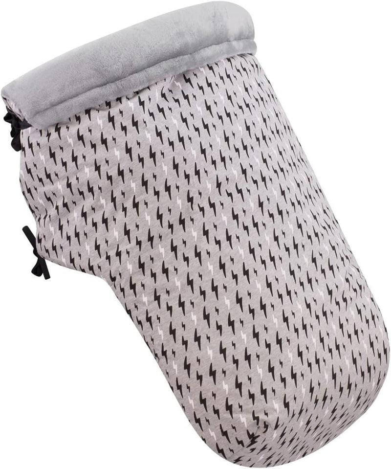 JYOKO KIDS Universal Baby Fusssack Kinderwagen, Extra Weicher Fleece für den Winter (BLACK RAYO, Fle