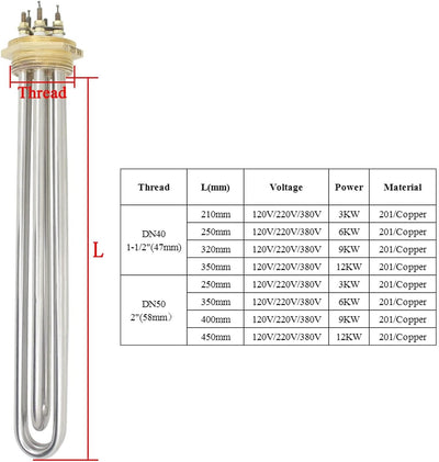 Heizelement wasser 230v wasserspeicherheizung wasserheizelement tauchheizung elektrisch heizstab war