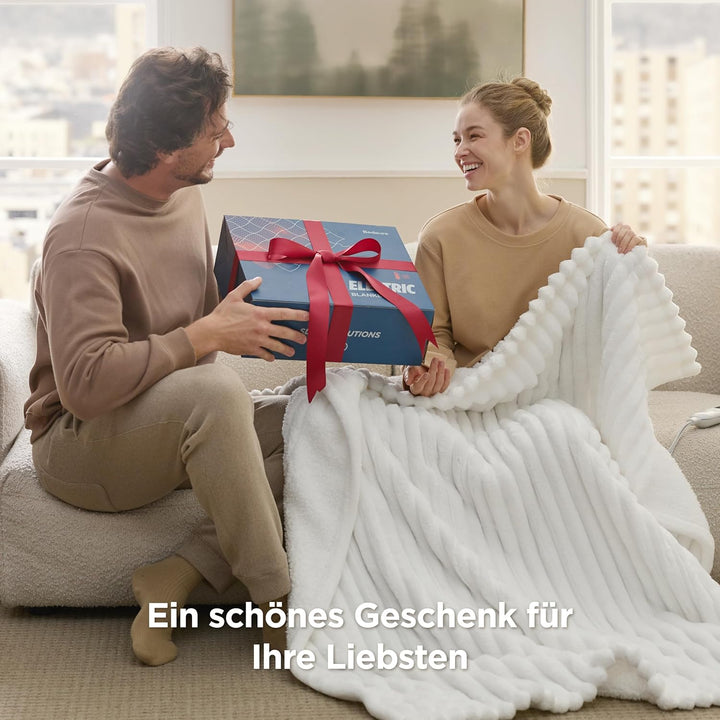 BEDSURE Heizdecke Wärmedecke Elektrische Kuscheldecke - mit Abschaltautomatik, 6 Heizstufen & 10 Stu