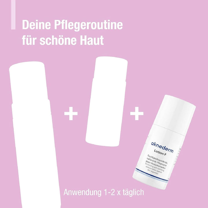 Aknederm mattierende Gesichtslotion gegen Pickel & Akne 2 x 30ml - Tageslotion für normale bis fetti