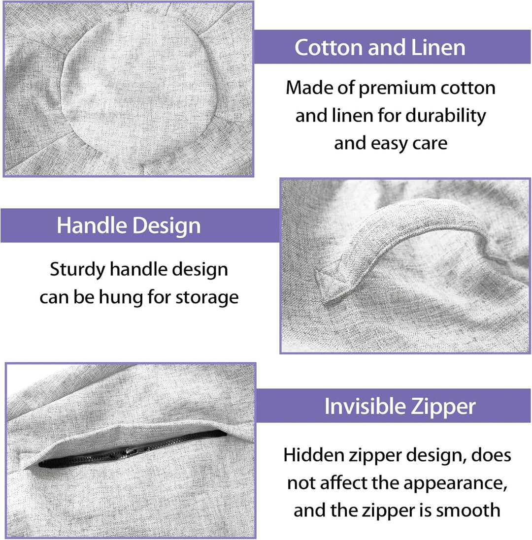 ZOSONET Sitzball Abdeckung,55cm 65cm 75cm Gymnastikball Bezug für Sitzball Fitnessball,Faltbar Sitzb