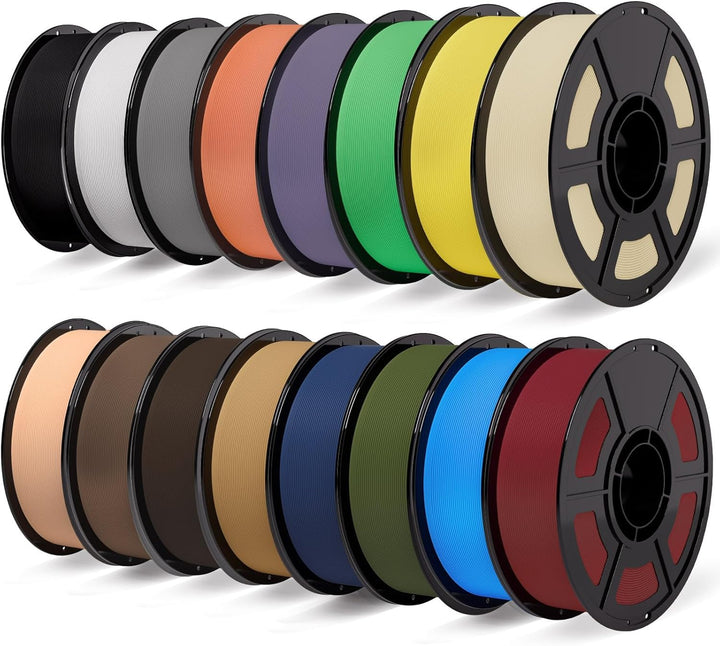 iSANMATE PLA Matte Filament 1.75mm, Hochgeschwindigkeits Matt PLA Bundle, Sauber Gewickelt Filament
