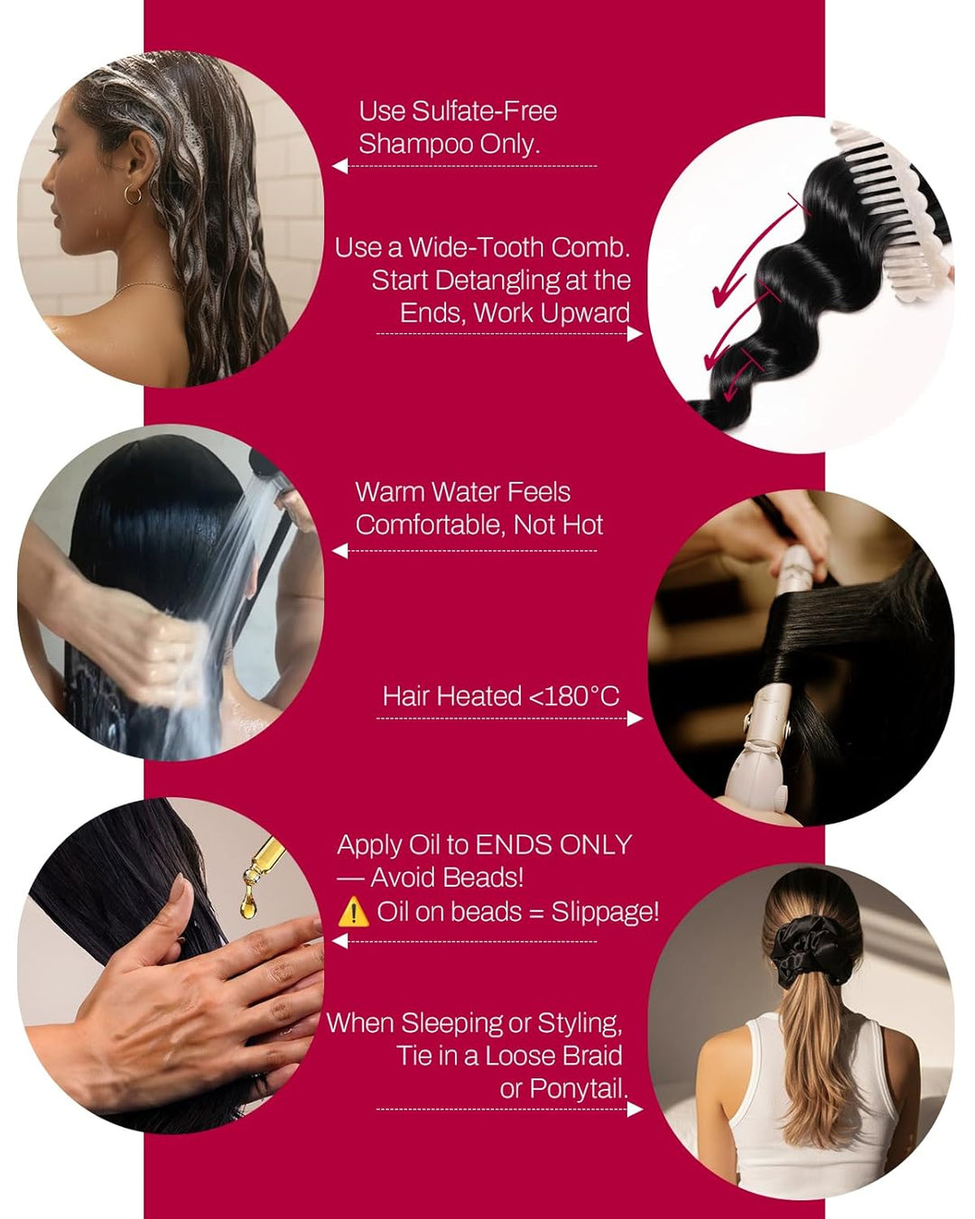 Moresoo Extensions Microring Echthaar 1g Cold Fusion Micro Ring Extensions Blond Strähnen 60cm Remy