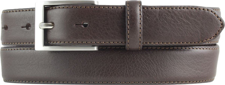 BELTINGER Hochwertiger Anzuggürtel aus Vollrindleder 3,0 cm | Bombierter Ledergürtel Herren 30mm | B