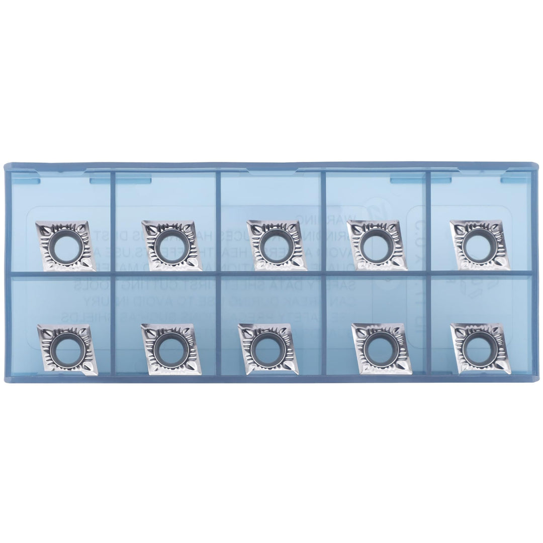 CDBP CCGT 09T304 CCGT32,51 Wendeschneidplatten Aluminium zum Drehen von Schneidwerkzeugen, 10 Stück