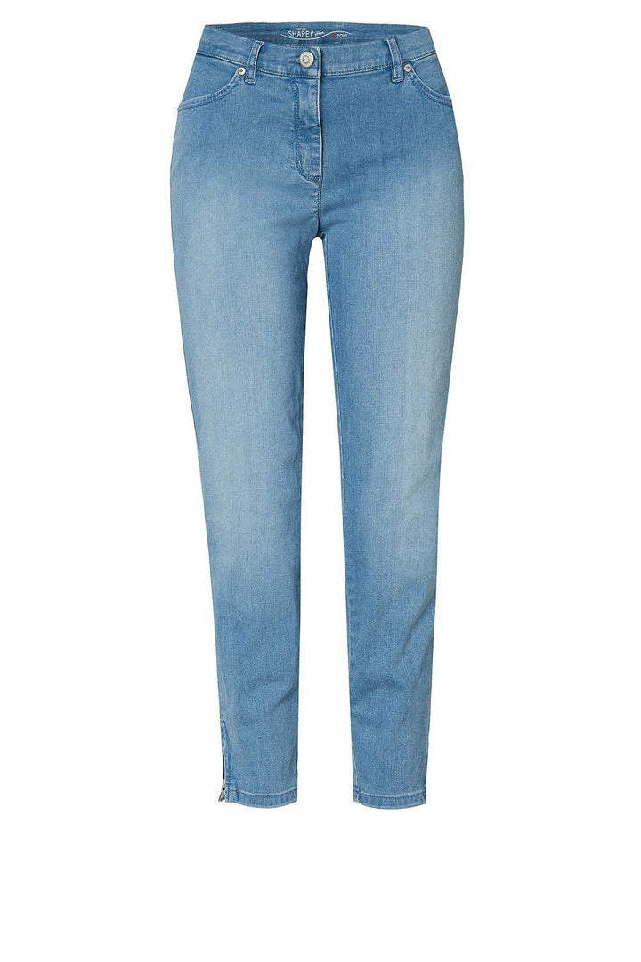 TONI Damen 7/8-Jeans »Perfect Shape« mit Saumzippern 36 Bleached