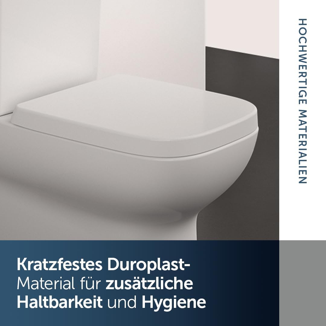 Ideal Standard T473701 Ideal Standard i.life S WC-Sitz mit Softclosing, Wrapover Soft Close, Soft Cl