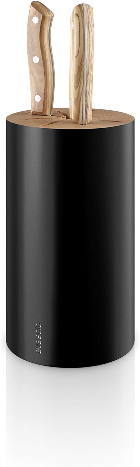 EVA SOLO | Messerblock black Nordic kitchen | Platz für 8 Messer | Black Schwarz, Schwarz