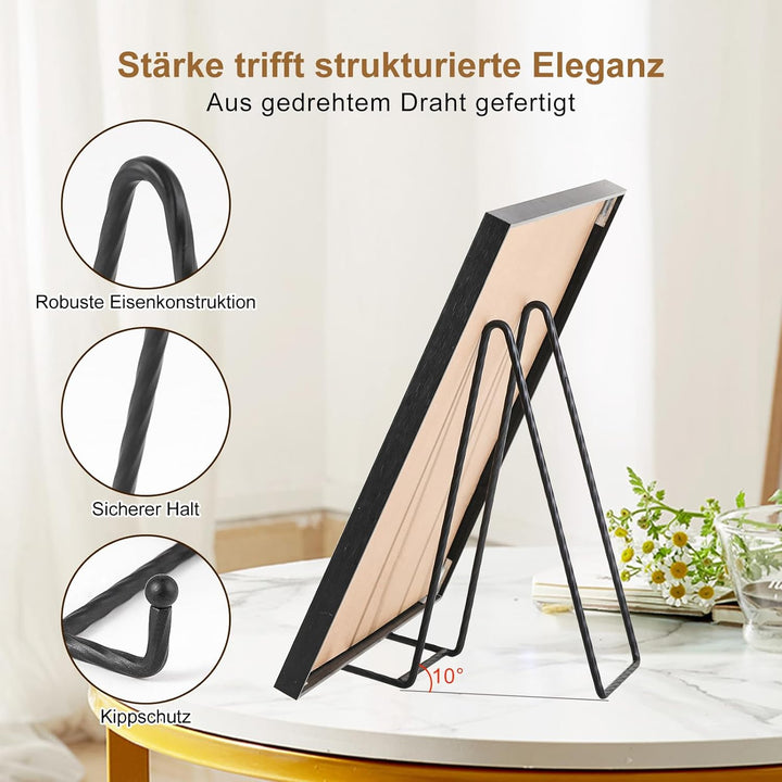 Staffelei Aufsteller Teller Ständer Metall - 3 Stück Tellerständer - Deko Tellerhalter - Dekoteller