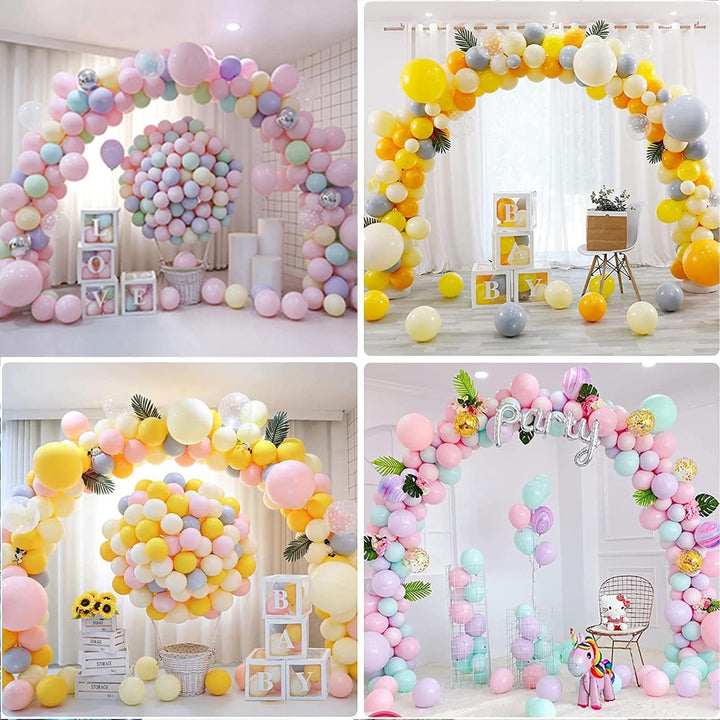 Ballonbogen-Kit, 9 ft hoch und 10 ft breit verstellbarer Ballonbogenständer: mit wasserbefüllbarer B