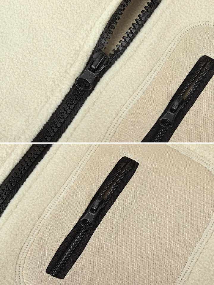 Kleinkind Kinder Fleeceweste Stehkragen Ärmellose Jacke Polar Fleece Reissverschluss Weste Solide El