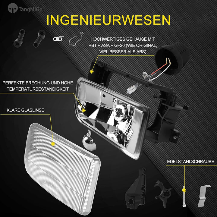 TangMiGe Nebelscheinwerfer für BMW E36 3er HB SDN WGN CPE CONV, (318i 318is 318ti 320i 323i 323is 32
