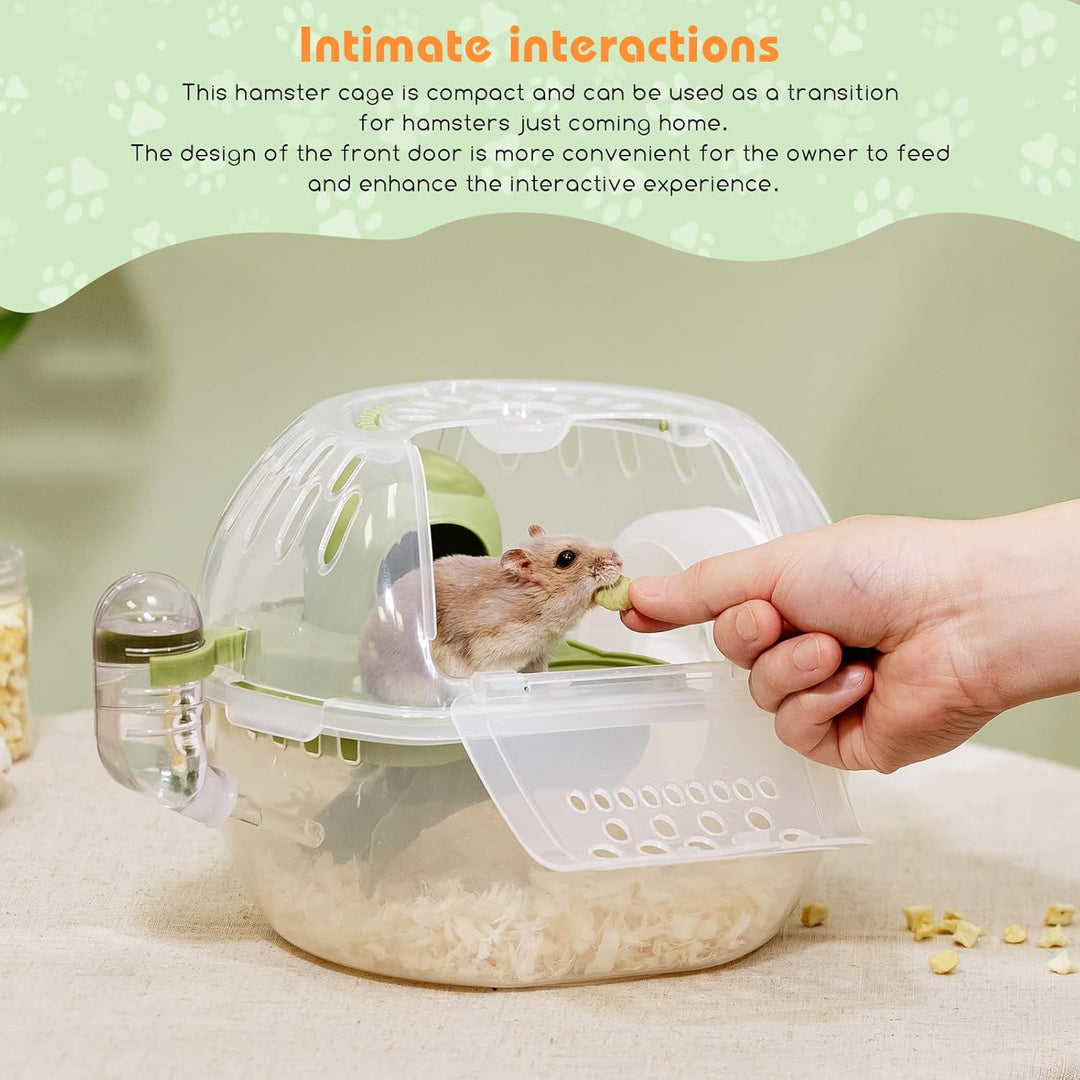 Nobleza - Kleintier-Transportkäfig, tragbarer Hamster-Transportkäfig, Transportbehälter für Kaninche