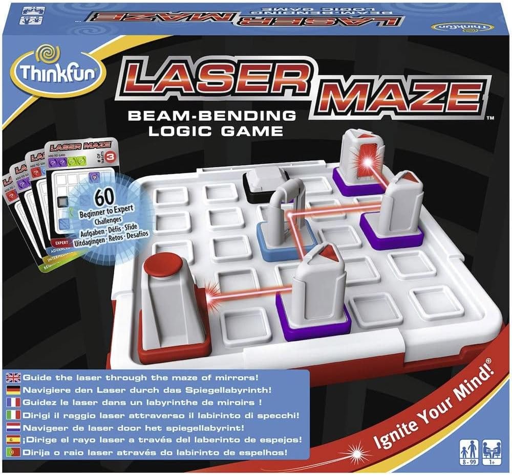 Ravensburger 76340 ThinkFun Laser Maze Spiel Englisch, Deutsch, Französisch, Niederländisch, Spanisc