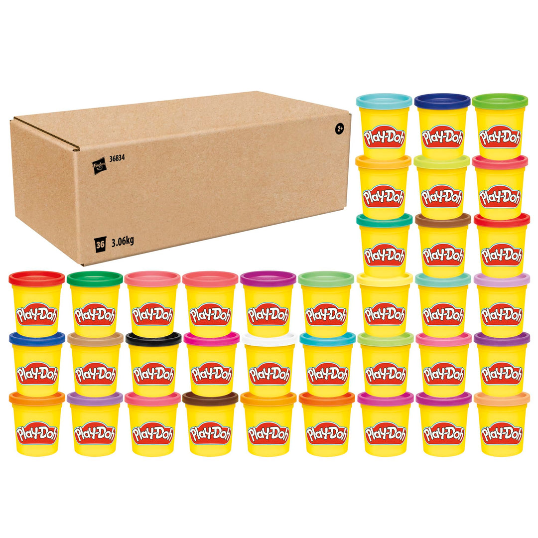 Play-Doh Knete Für Kreatives Spielen, Für Kinder Ab 2 Jahren 36834, Mehrfarbig, 36 er Pack x36, x36