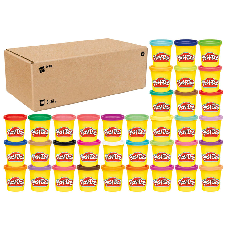 Play-Doh Knete Für Kreatives Spielen, Für Kinder Ab 2 Jahren 36834, Mehrfarbig, 36 er Pack x36, x36