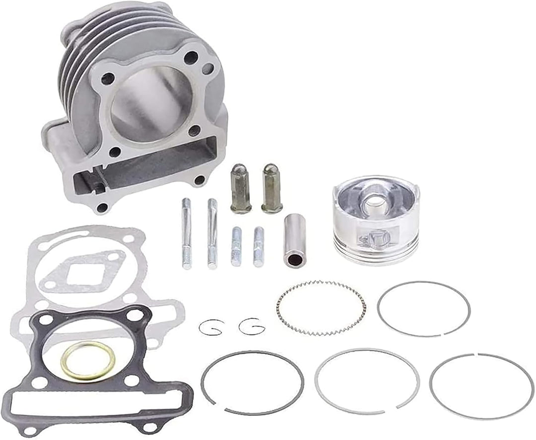 GOOFIT Leistung Big Bore Zylinder Kit GY6 80cc 47mm Ersatz für 139QMB ATV Roller Moped Go Kart