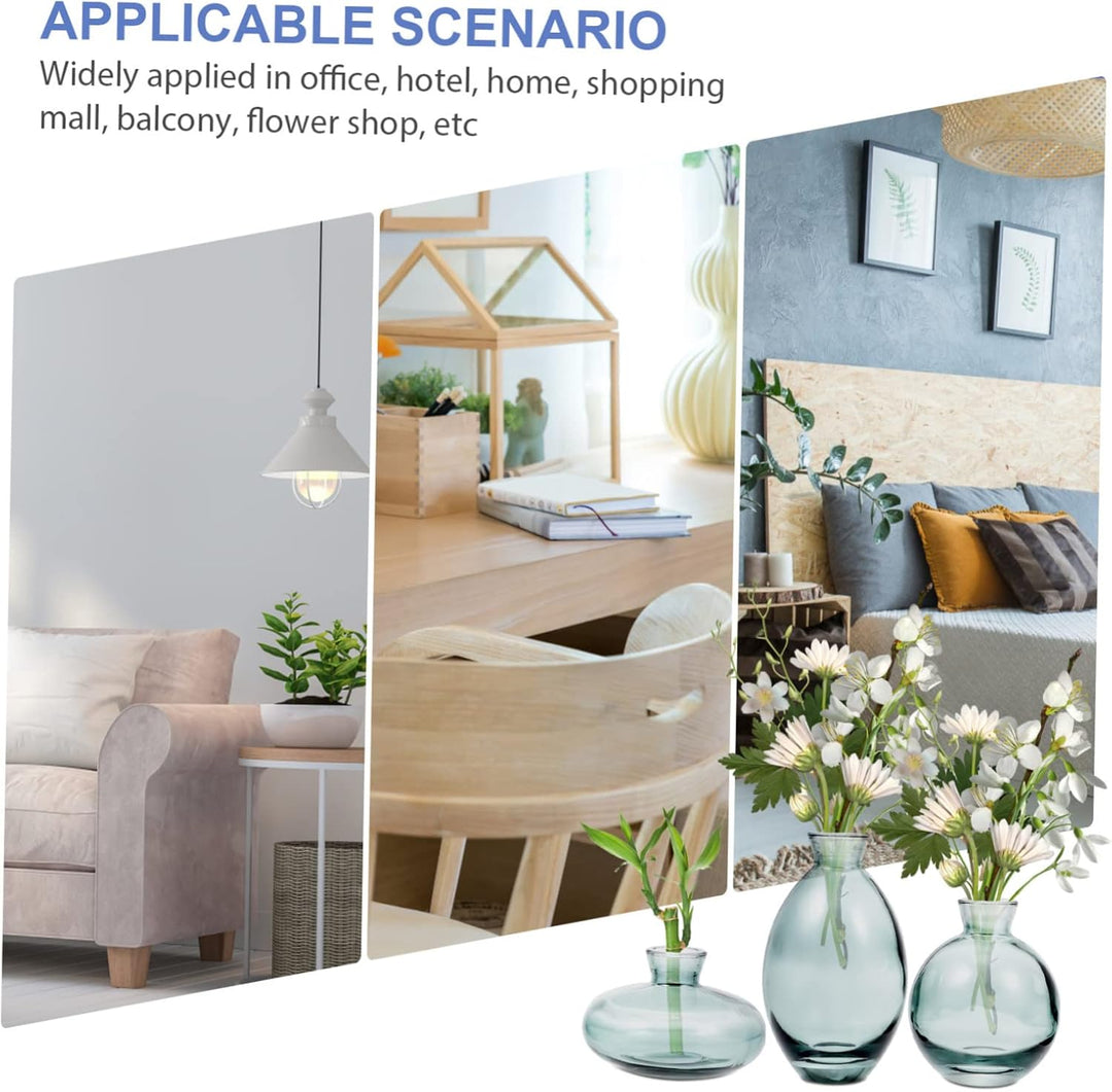 BESPORTBLE 3 Stück Vase Kleine Glasvasen Für Blumen Artificiales Decorativas para Sala Green Home De