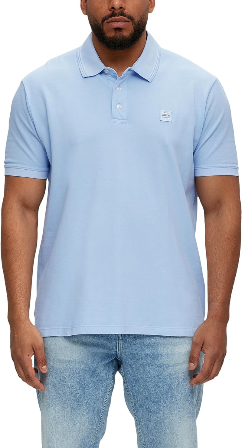 s.Oliver Herren Poloshirt Kurzarm 3XL Blau 5070, 3XL Blau 5070