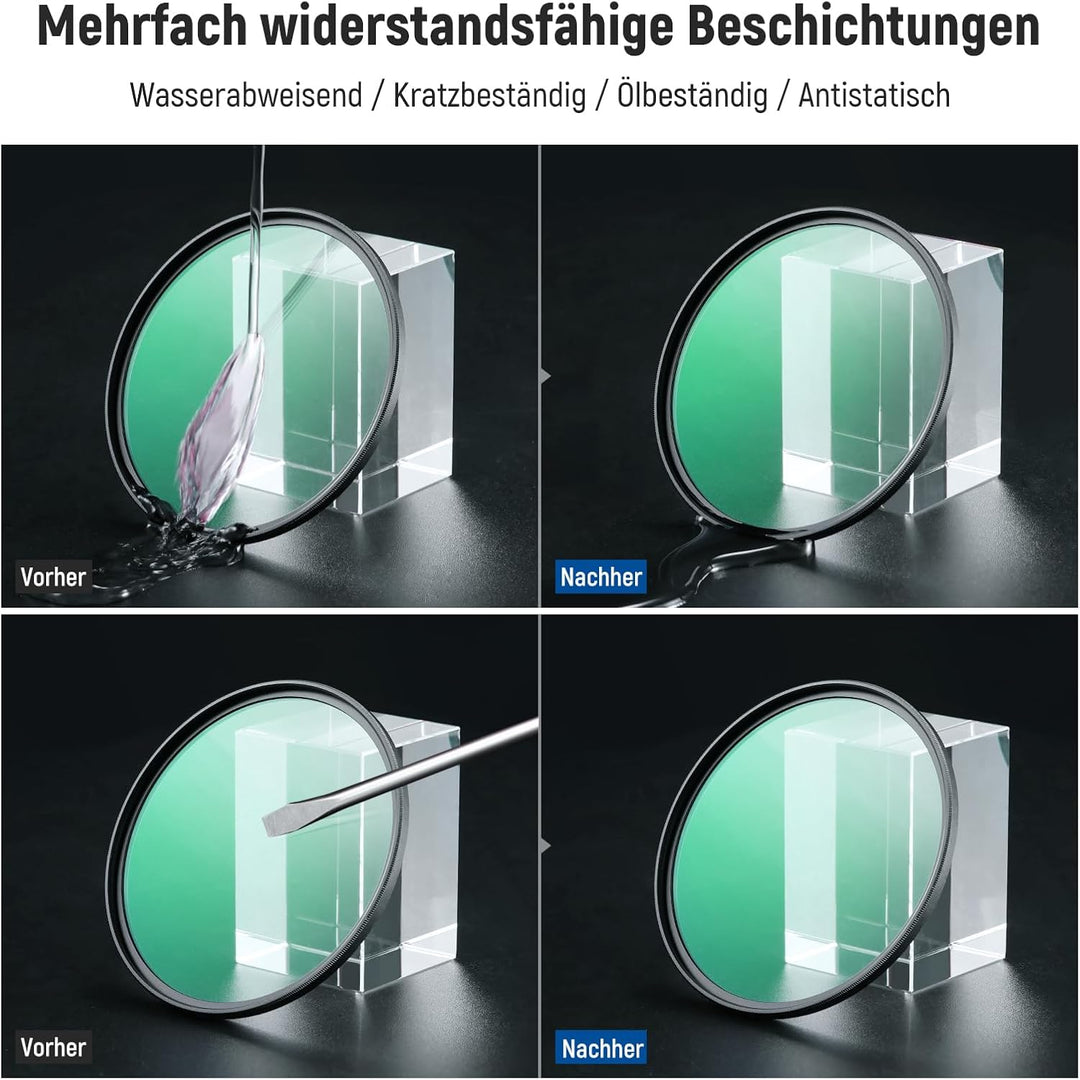 NEEWER 46mm Black Diffusion 1/4 Filter, Traumhafter weicher filmischer Kamera Objektiv Effektfilter