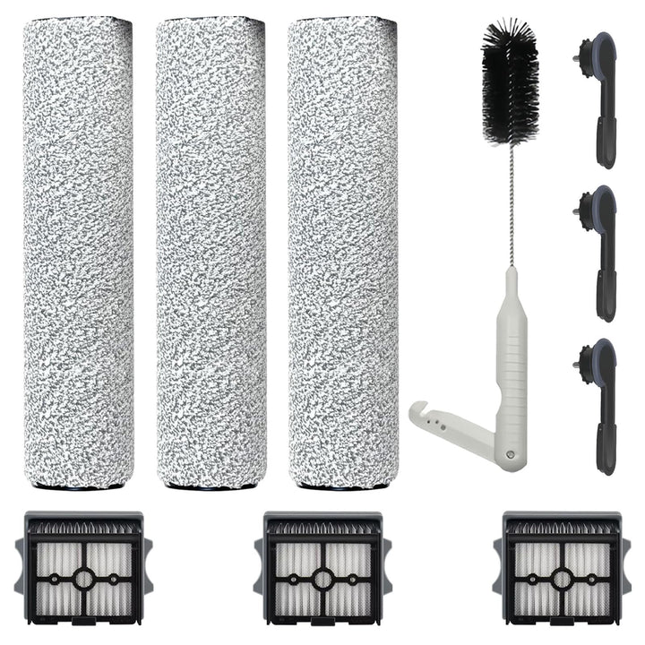 3 Bürstenrolle und 3 Filter Zubehör für Tineco Floor One Stretch S6/ S6 stretch lite/Switch S6 Stret