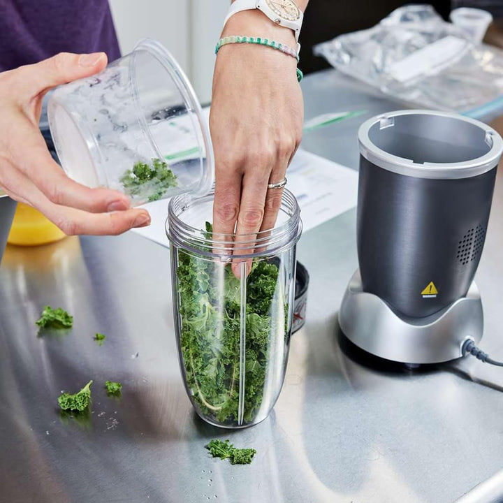 Entsafterbecher Kompatibel mit Nutribullet Mixer 600W/900W, 24oz Becher Ersatzteile für Hochgeschwin