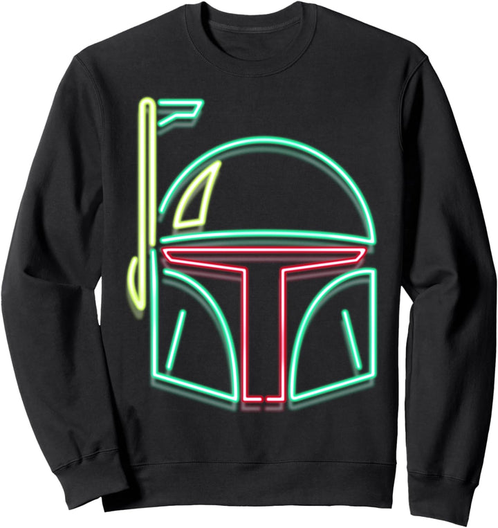 Star Wars Boba Fett Neon Light Helmet Sweatshirt