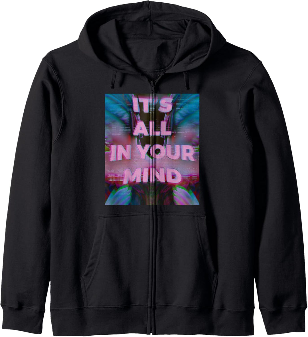 Es ist alles in deinem Kopf, Weird Vaporwave Dream Glitch Kapuzenjacke