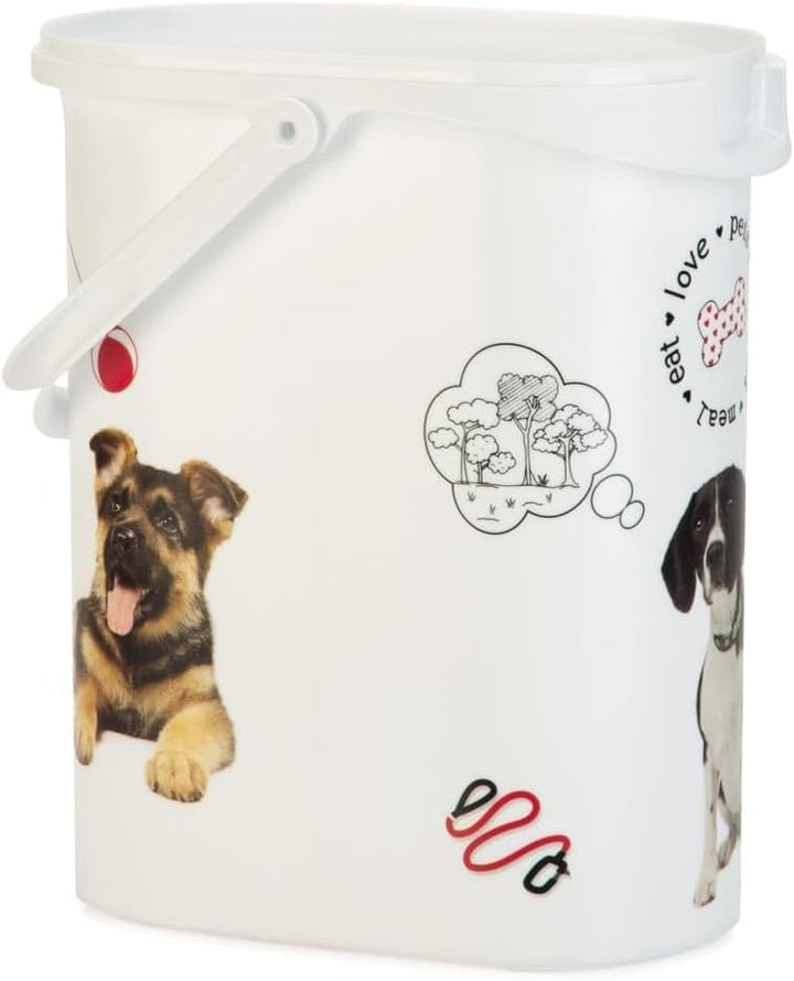 Curver Hundefutterbehälter 10L – Luftdichte kompakte Futterbox für Trockenfutter – Bis zu 4kg Kapazi