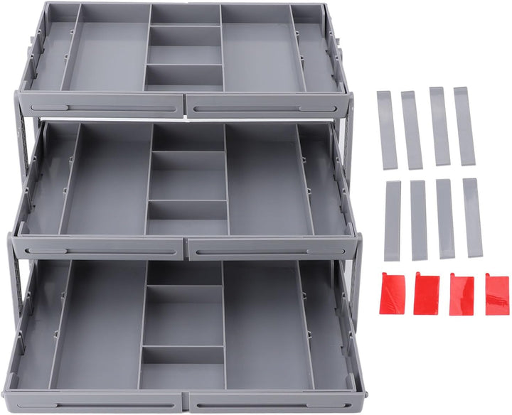 Multi -Level -Schubladenorganisator, Make -up -Organisator für Schubladenküche Geräte Utensilien Erw