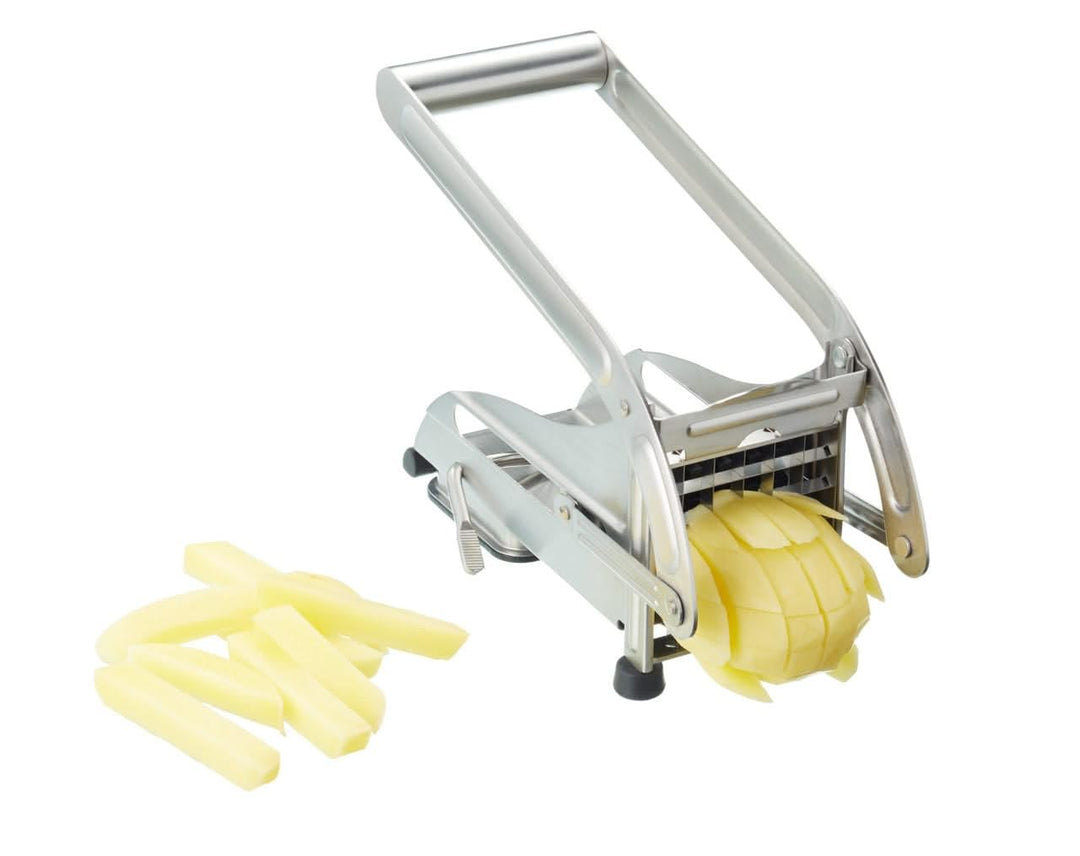 MasterClass KCMCCHIP Kartoffelhacker aus Edelstahl, Silber, 26 x 9 cm