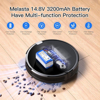 melasta 14,4V 3200 mAh Li-ion Ersatzakku Akku Batterie für iLife Staubsauger A4, A4s, A6,V7, A6, A7,