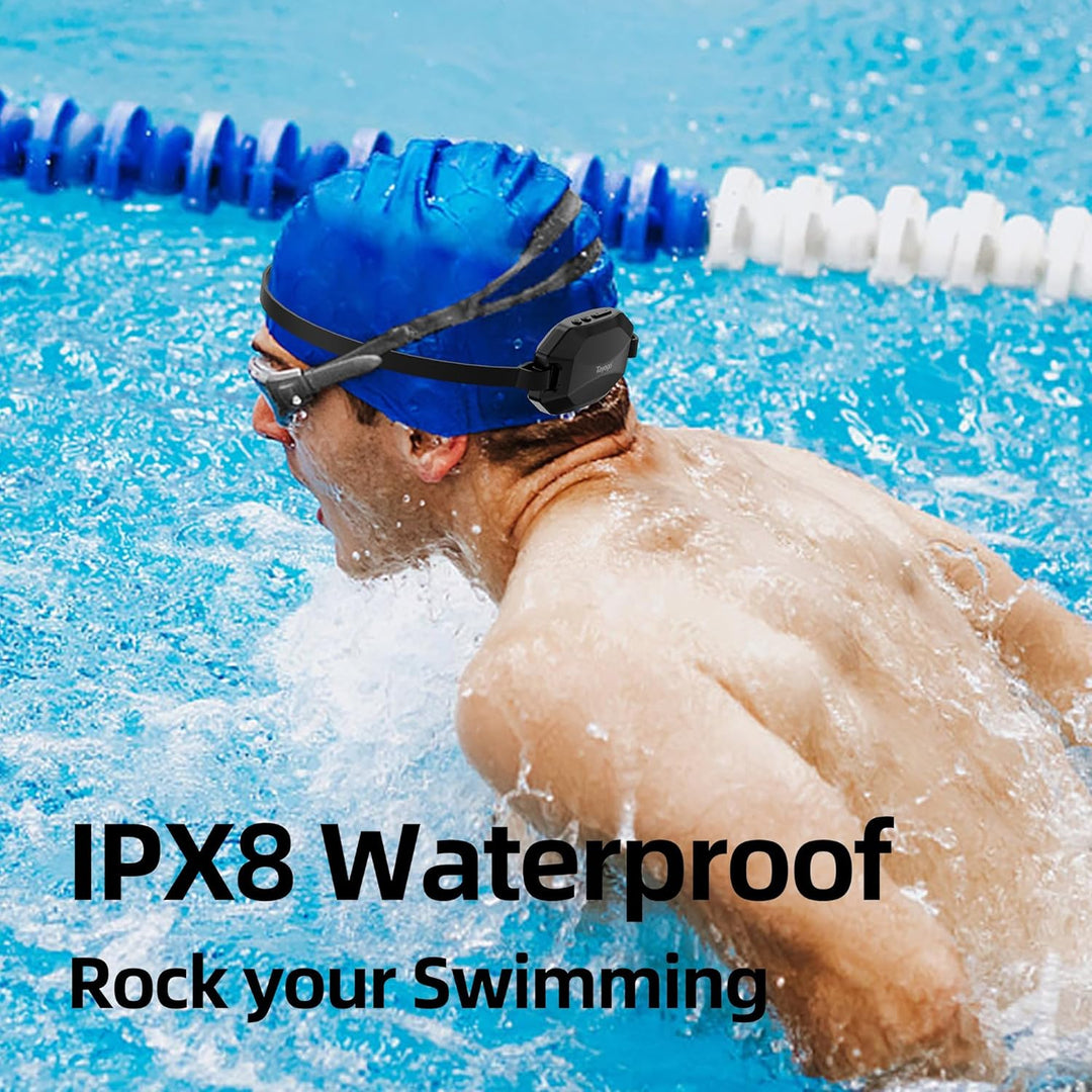 Tayogo Rock Pro Knochenleitungskopfhörer, wasserdicht, 4-in-1, offen, für Schwimmen, Laufen und Spor