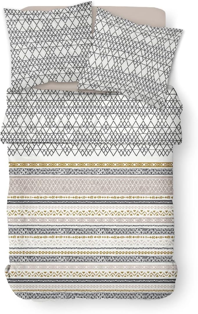 Today Bettwäsche für Doppelbett, 220 x 240 cm, Baumwolle, Motiv Sonnenschein, 7,20 cm Jumeau Weiss,