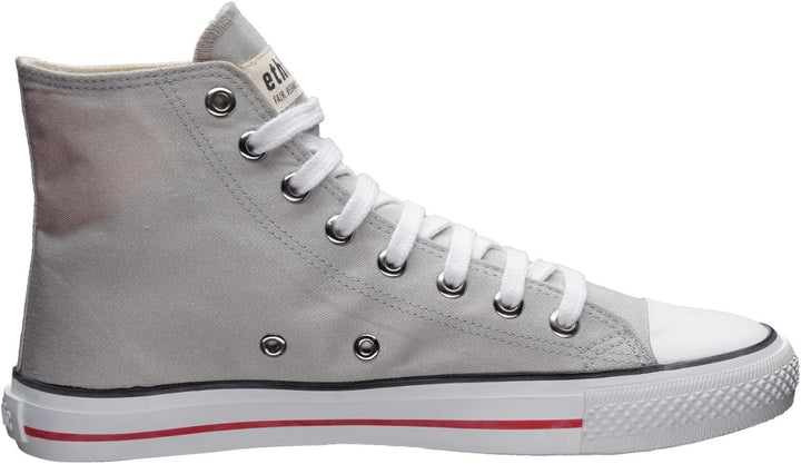 Ethletic - Unisex - Canvas Sneaker - White Cap Hi Cut - Fairtrade Produkt 36 EU Mirage Grey P Just W