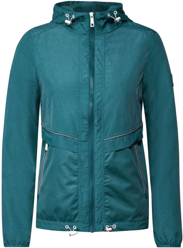 Cecil Damen Windbreaker S Dark Aqua Blue, S Dark Aqua Blue