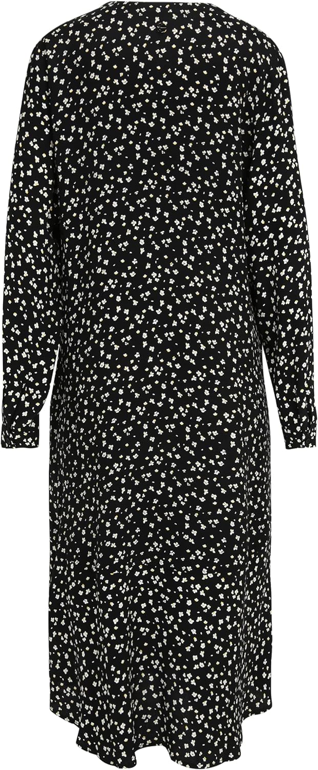 Tamaris Damen ANGERS AOP Cleanes Trapez Kleid 36 Black Beauty Flower Aop, 36 Black Beauty Flower Aop