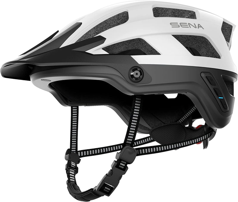 Sena M1 EVO Smart Mountainbike-Helm (Mattweiss, M)