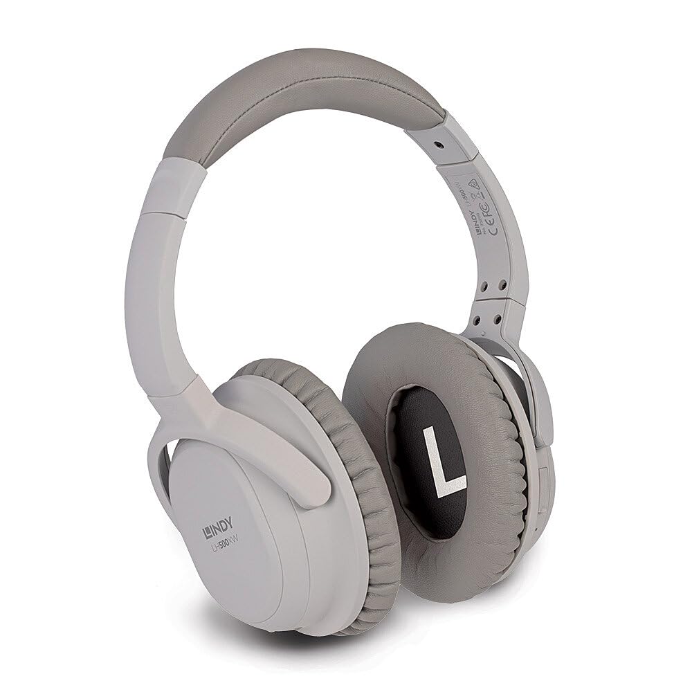 LINDY 73200 LH500XW - Kabelloser Kopfhörer mit Active Noise Cancelling Grau