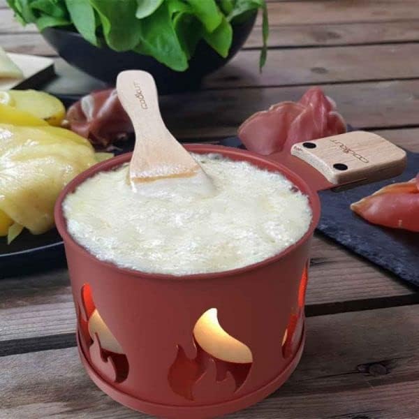 COOKUT - Set mit Rakel für 2 Kerzenfunktionen, Rot, Dekoration