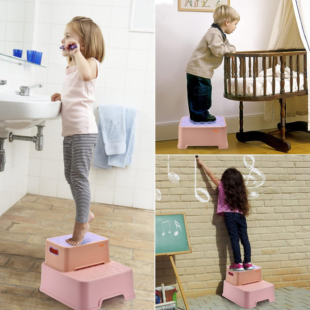 Tritthocker, zweistufiger Tritthocker für Kinder, Trennbar Separate Nutzung, Trittschemel für Toilet