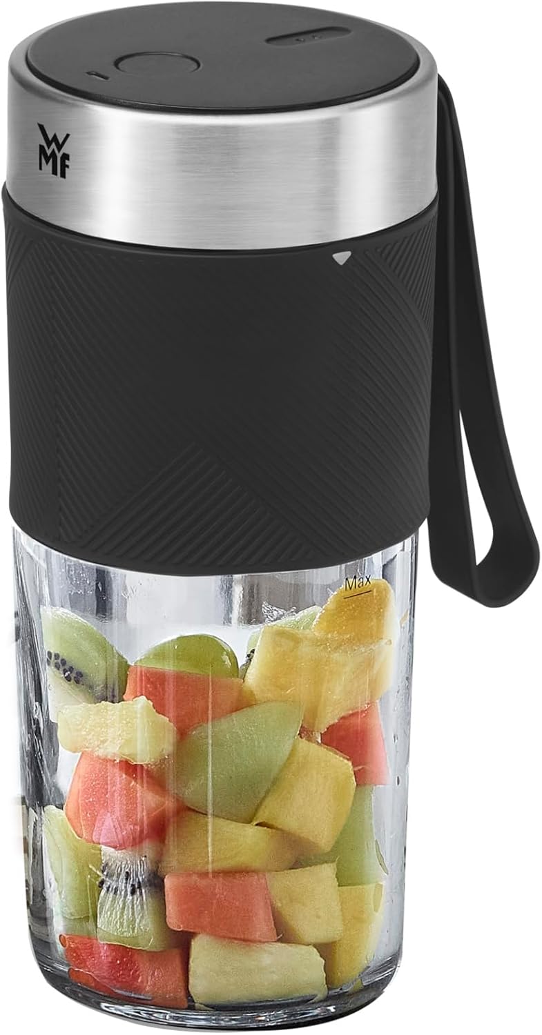 WMF Küchenminis Mix on the Go 300 ml, Mini Mixer to Go, USB Mixer Smoothie Maker, aufladbarer Person