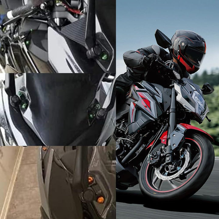 Motorrad Verkleidung Schrauben Kit, Universal M5 M6 Aluminium Windschutzscheibe Karosserie Schrauben