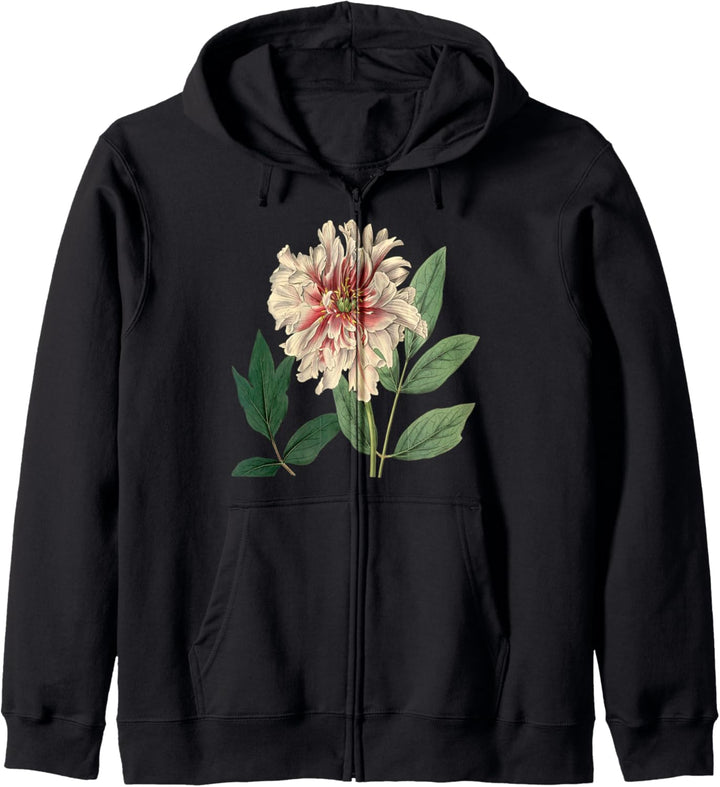 botanical vintage flower wildflower Garden Botany Kapuzenjacke