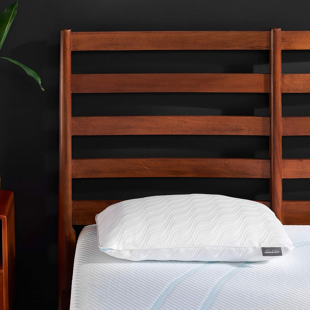 TEMPUR-PEDIC TEMPUR-Adapt ProLo + Cooling Kissen, Schaumstoff, Weiss/opulenter Garten, King Niedrig