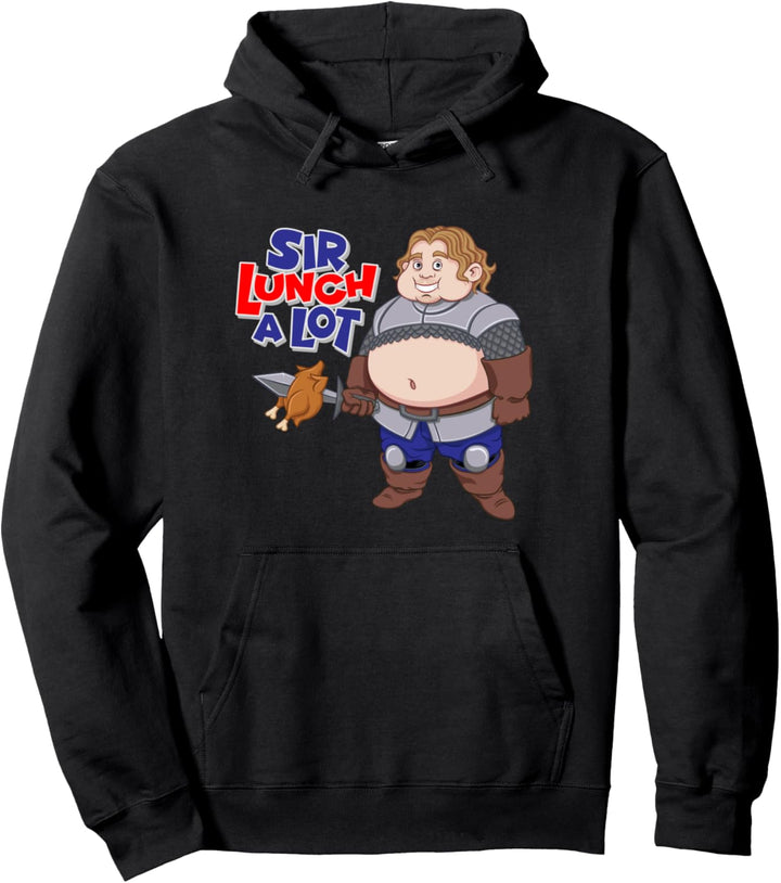 Lustiges Wortspiel Ritter Sir Lunch A Lot Fressen Essen Pullover Hoodie