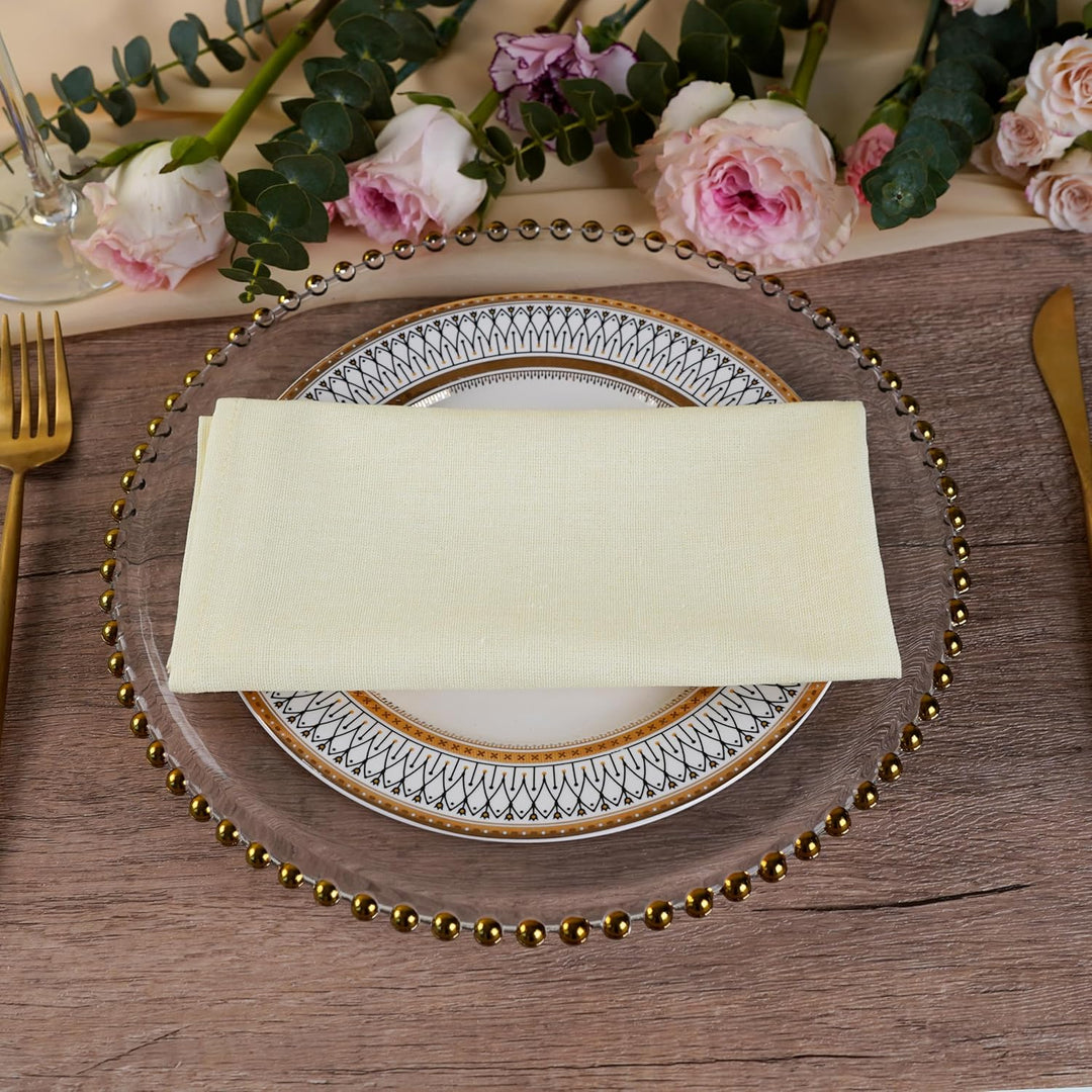 weich Baumwoll-Polyester gemischt Abendessen Cloth Servietten, 12 Stück (40 x 40 cm), für Veranstalt