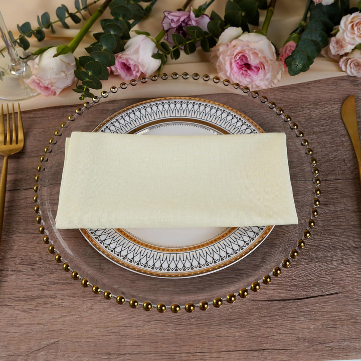 weich Baumwoll-Polyester gemischt Abendessen Cloth Servietten, 12 Stück (40 x 40 cm), für Veranstalt